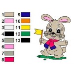 Animal Baby Rabbit 02 Embroidery Design